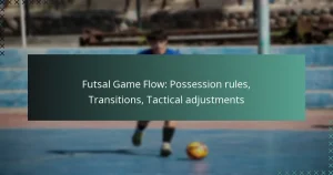 Flujo del juego de Futsal: reglas de posesión, transiciones, ajustes tácticos